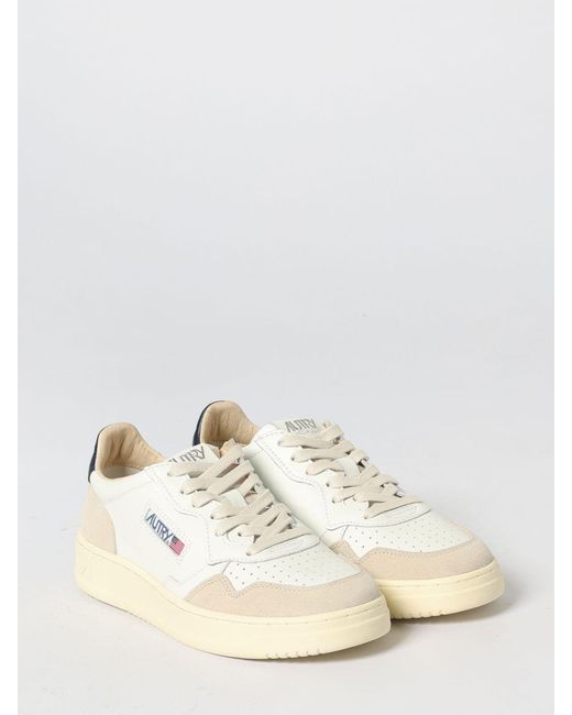Autry Natural Medalist Low Leather Sneakers for men