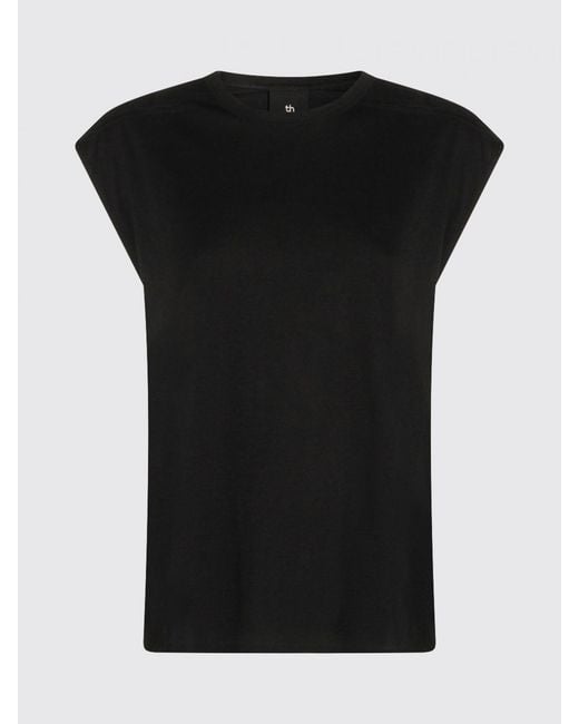 Thom Krom Black Cotton Blend Sleeveless Top