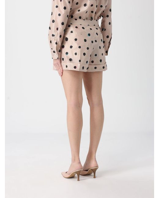 Fendi White Polka Dot Taffeta Shorts