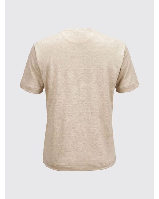 Eleventy Natural Slim Fit Crewneck T-Shirt for men