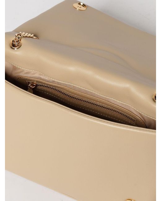Love Moschino Natural Quilted Faux Leather Bag