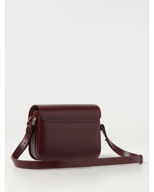 A.P.C. Purple Grace Ledertasche