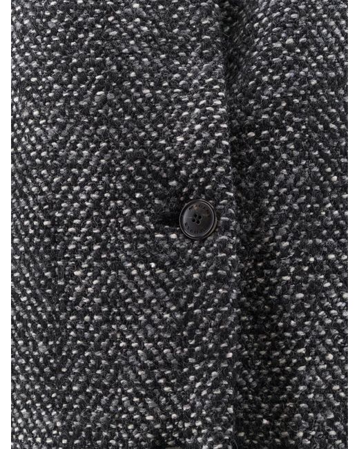 Isabel Marant Gray Abstract Pattern Short Coat