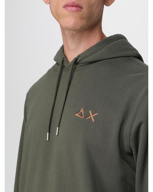 Sun 68 Green Sweatshirt for men