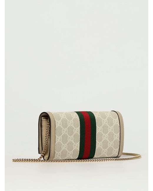 Borsa A Spalla Donna di Gucci in Natural