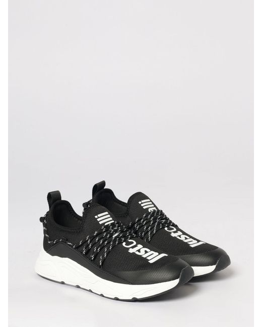 Just Cavalli White Mesh And Rubber Sneakers for men