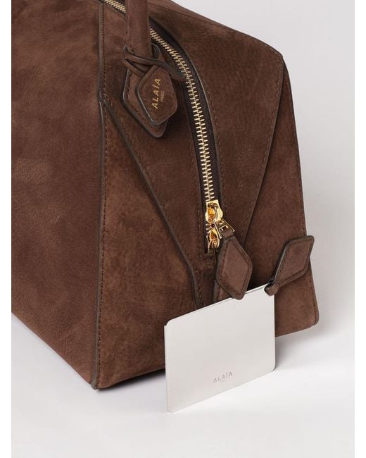 Alaïa Brown Le Bouledogue Nubuck Bag