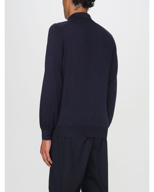 Brunello Cucinelli Polo Herren in Blue für Herren