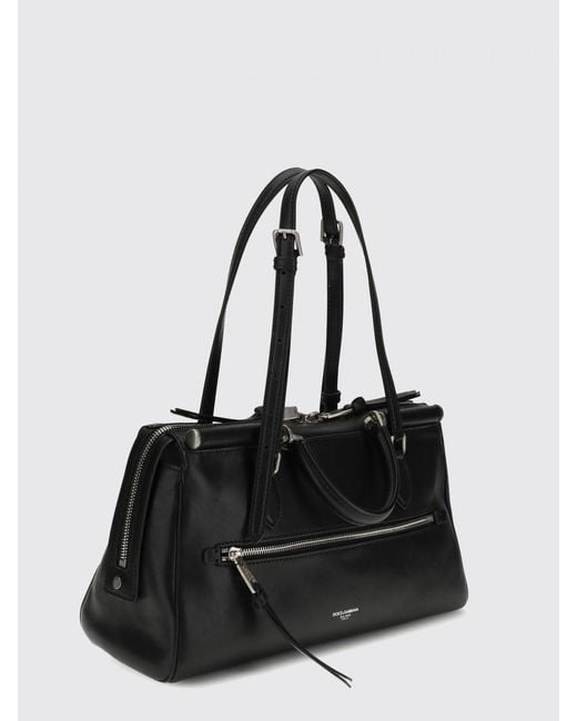 Dolce & Gabbana Black Dolce &Amp Gabbana Vittoria Leather Bag