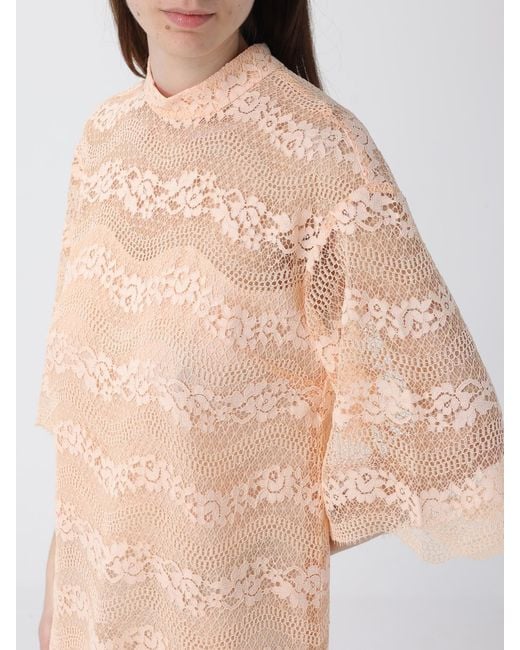 Twinset Natural Mini Lace Dress
