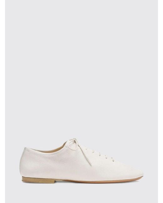 Lemaire White Souris Leather Derby Shoes