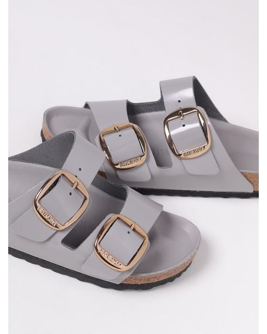 Birkenstock Gray Arizona Double Buckle Sandals