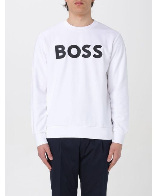 Boss White Sweatshirt for men