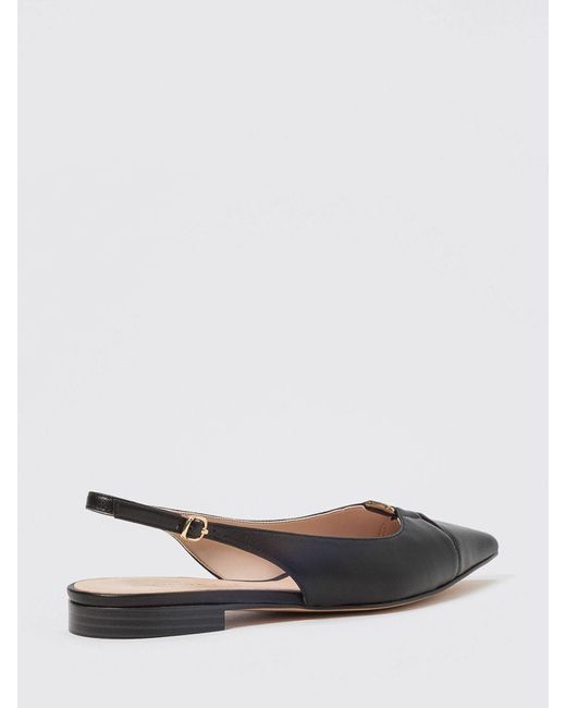 Twinset White Leather Ballerinas