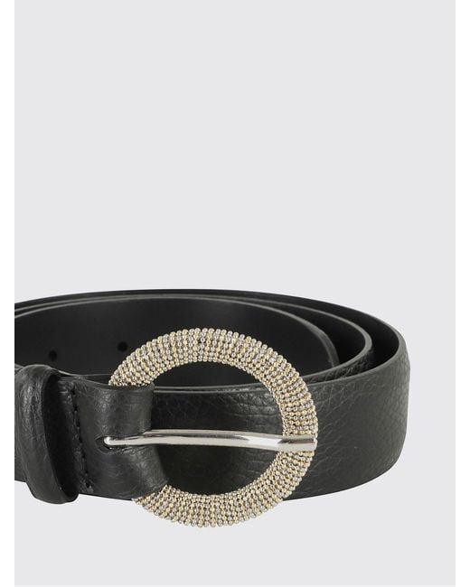 Orciani White Hammered Leather Belt