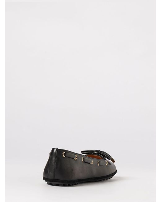 Tod's Black Nappa Ballerinas