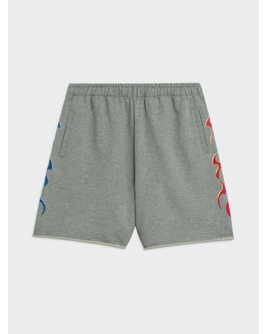 Barrow Gray Cotton Jogging Shorts for men