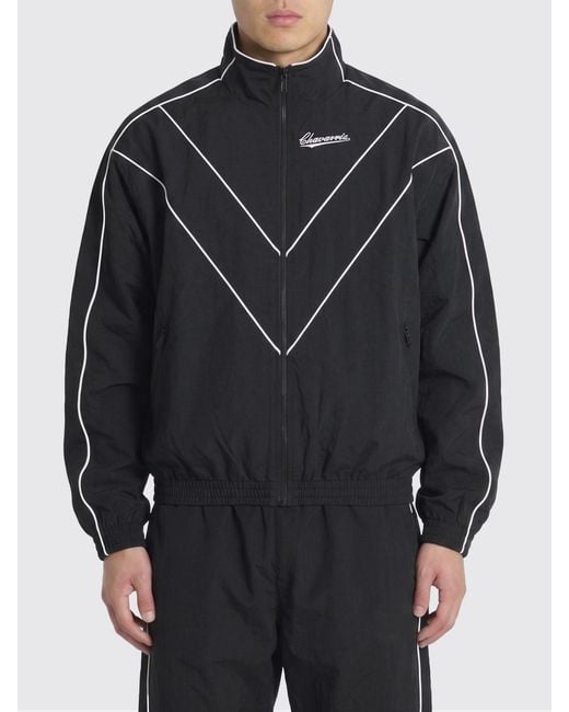 Willy Chavarria Black Bad Boy Nylon Bomber Jacket With Logo for men