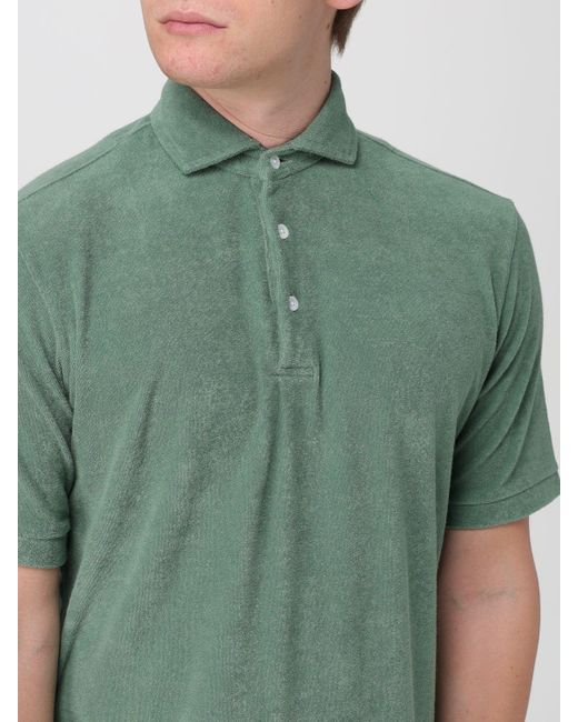 Doppiaa Green Polo Shirt for men