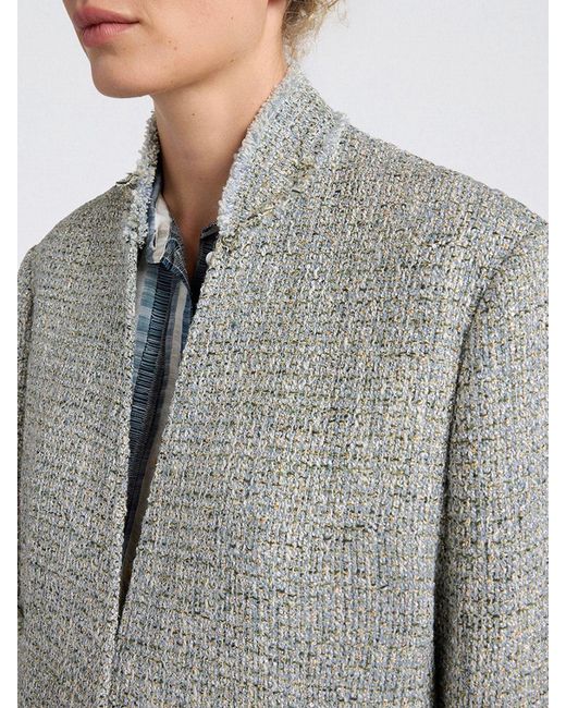 Momoní Gray MomonÌ Cotton Blend Blazer
