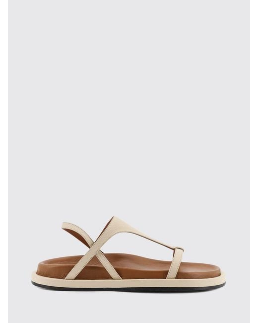 Atp Atelier White Ultimo Leather Sandals
