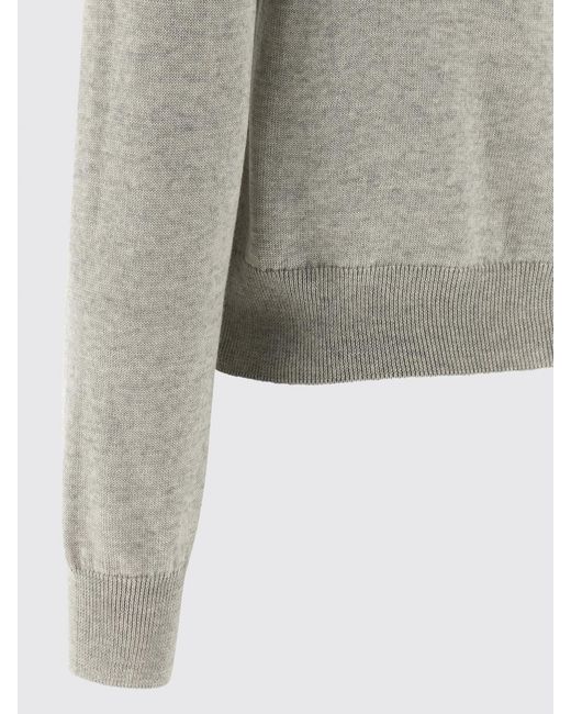 Maison Kitsuné Gray Maison KitsunÉ Crew Neck Cardigan