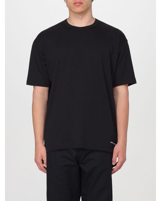 T-shirt Comme Des Garçons in cotone di Comme des Garçons in Black da Uomo