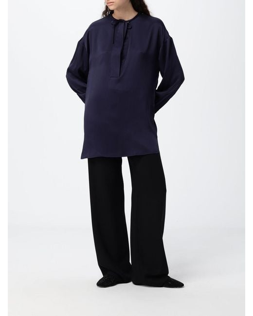 Giorgio Armani Blue Silk Shirt