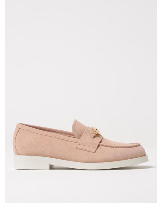 Jimmy Choo Pink Flache Sandalen Damen