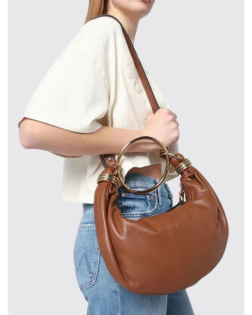 Chloé Brown ChloÉ Leather Bracelet Bag