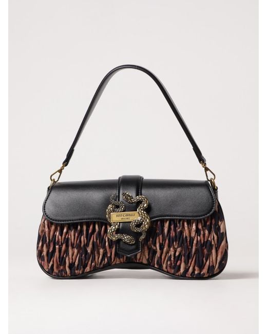 Borsa A Spalla Animalier di Just Cavalli in Black