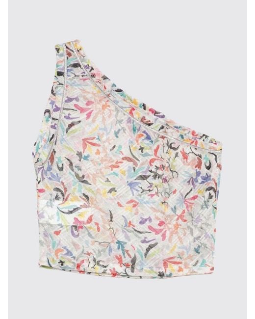 Missoni Pink Floral One-Shoulder Crop Top