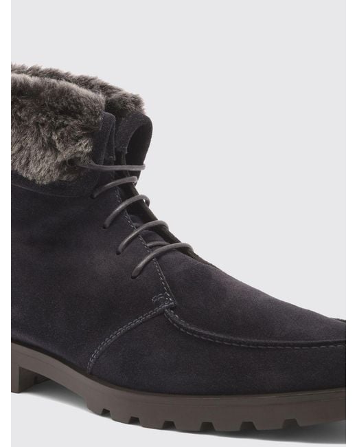 Santoni Black Boot for men