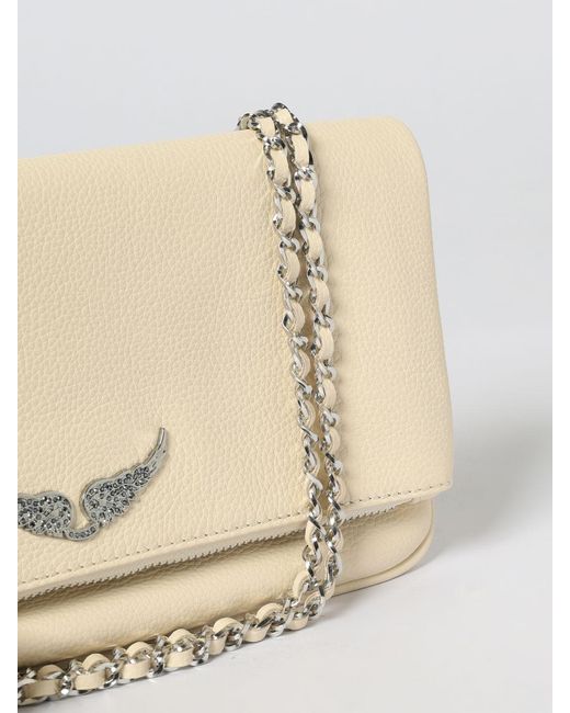 Zadig & Voltaire Natural Zadig &Amp Voltaire Rock Grained Leather Pouch By