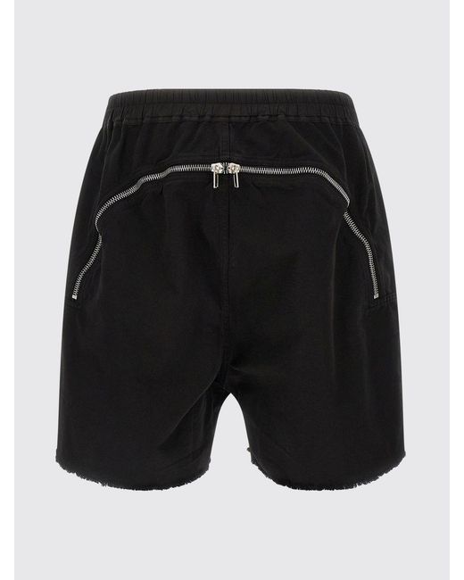 Rick Owens Blue Cotton Shorts for men