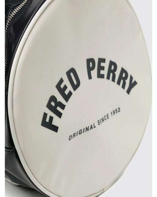 Fred Perry Blue Recycled Polyester Duffle Bag for men