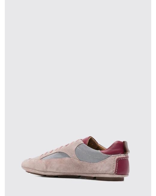 Paul Smith Pink Suede And Mesh Sneakers for men