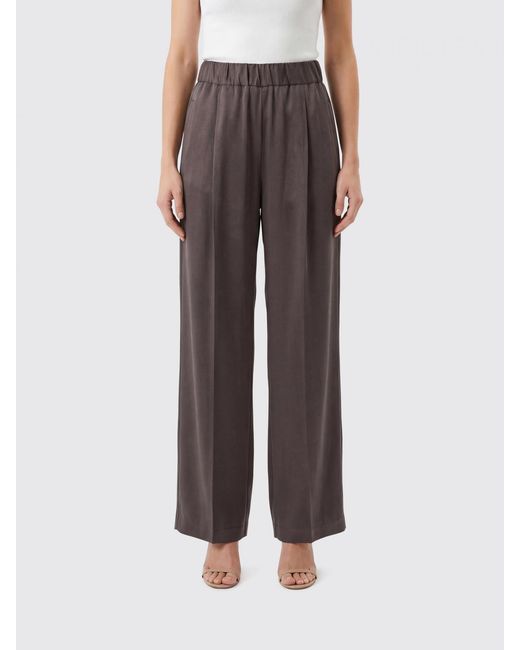 Semicouture Brown Jhonny Viscose Jogging Pants