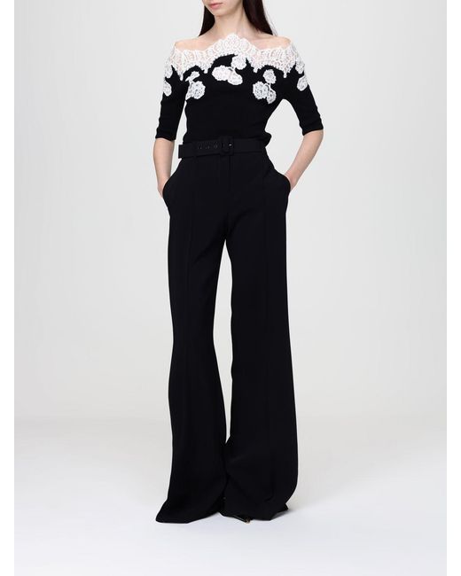 Ermanno Scervino Black Flare Trousers