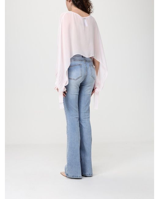 Twinset Blue Viscose Blouse