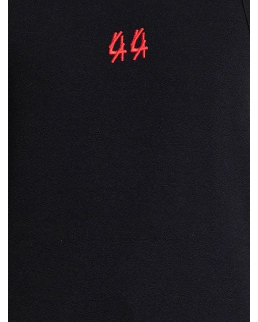 44 Label Group Blue Stretch Cotton Tank Top for men