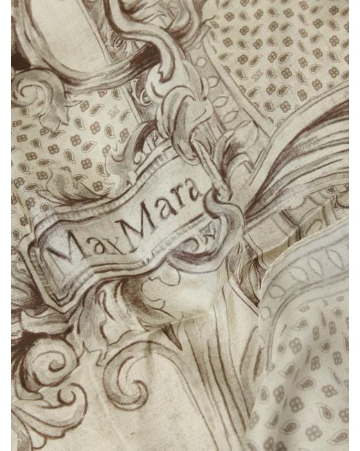 Foulard Mxacarre De Seda Jacquard Max Mara de color Natural