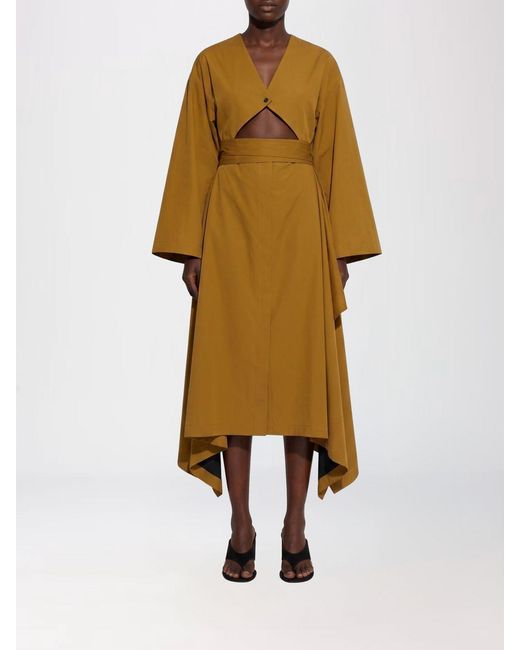 Alaïa Yellow Asymmetrical Midi Tunic