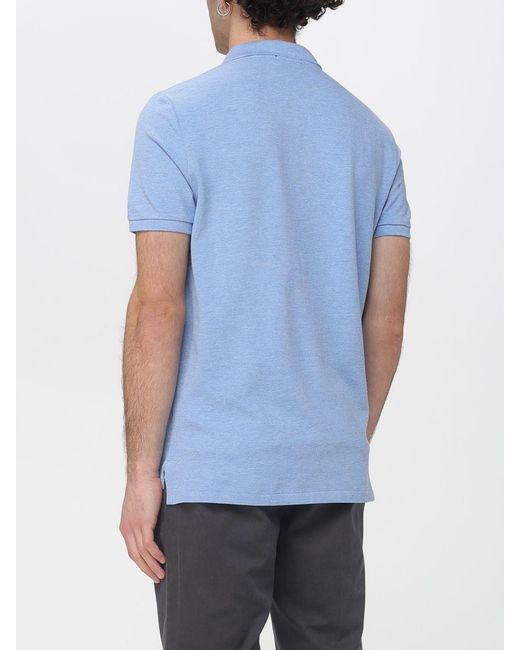 Polo Ralph Lauren Blue Cotton Polo Shirt With Logo for men