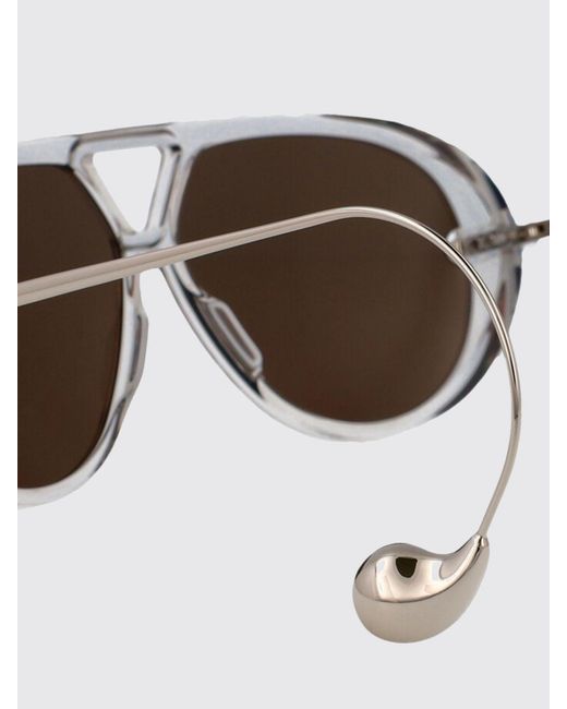 Bottega Veneta Gray Bv1273S Metal And Acetate Sunglasses