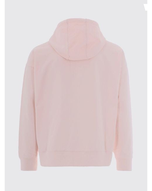Maison Kitsuné Pink Maison KitsunÉ Cotton Hooded Sweatshirt for men
