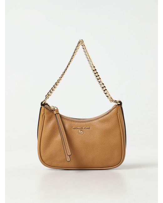 Michael Kors White Kendall Grained Leather Bag