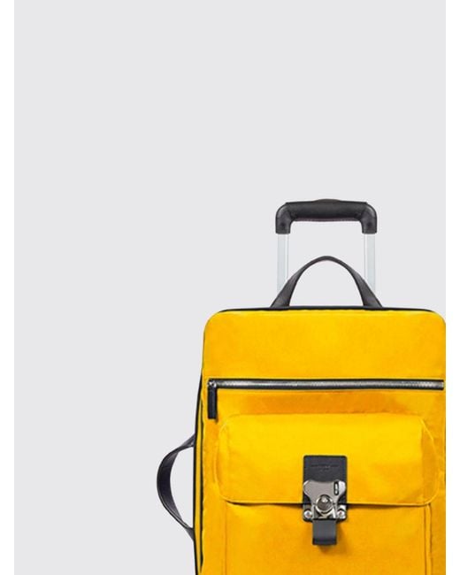 Fpm Milano Yellow Butterfly Duffle On Wheels for men