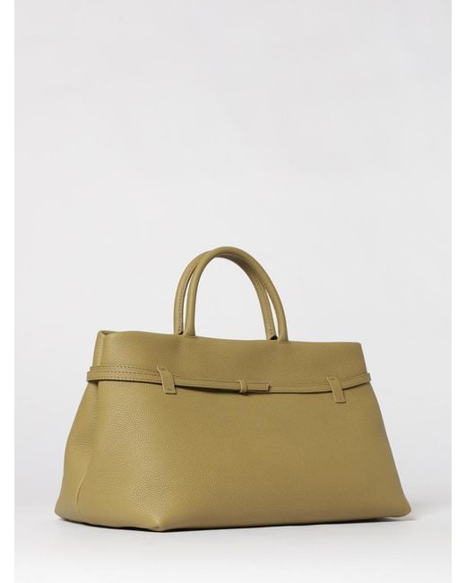 MANU Atelier Natural Le Cambon 40 Grained Leather Bag