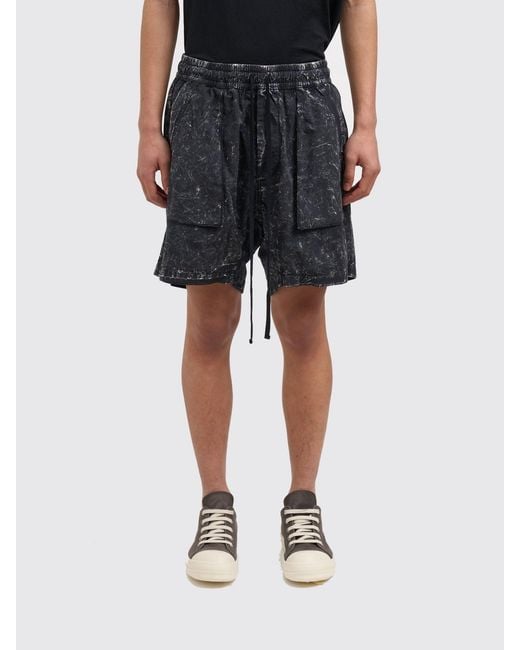 Thom Krom Black Cotton Drawstring Shorts for men